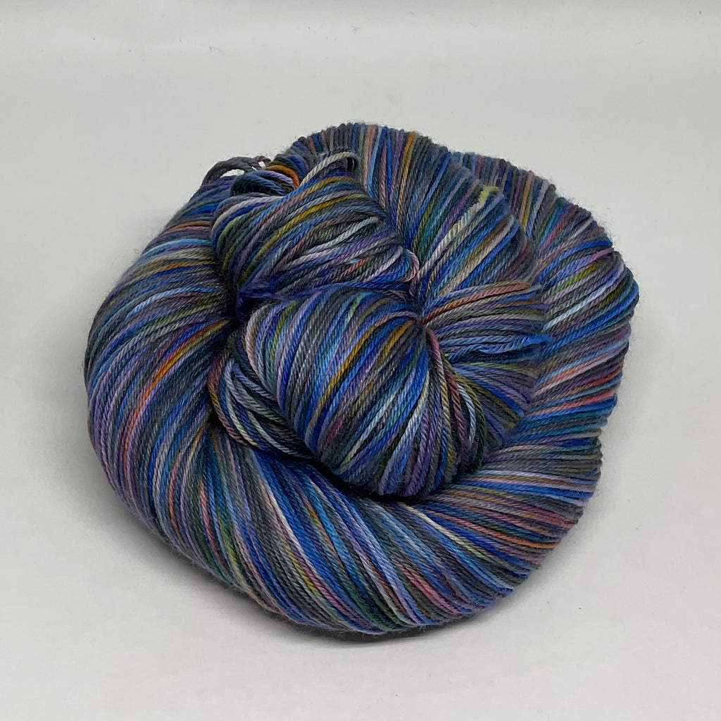 Steel Two Stripe Self Striping Sock Yarn