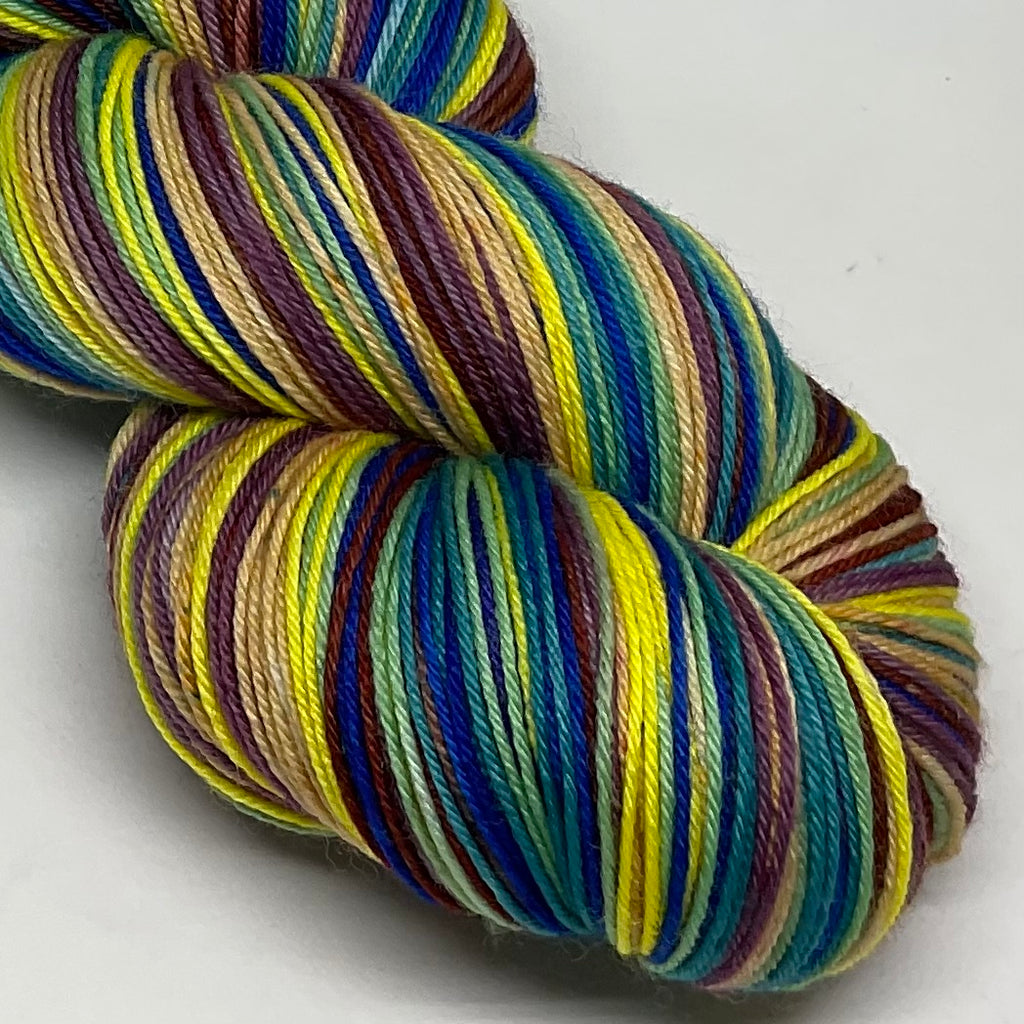 Stairs in the Sand Seven Stripe Self Striping Sock Yarn