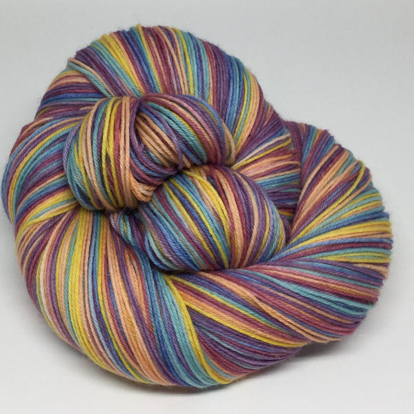 Winter Rainbow Six Stripe Self Striping Yarn