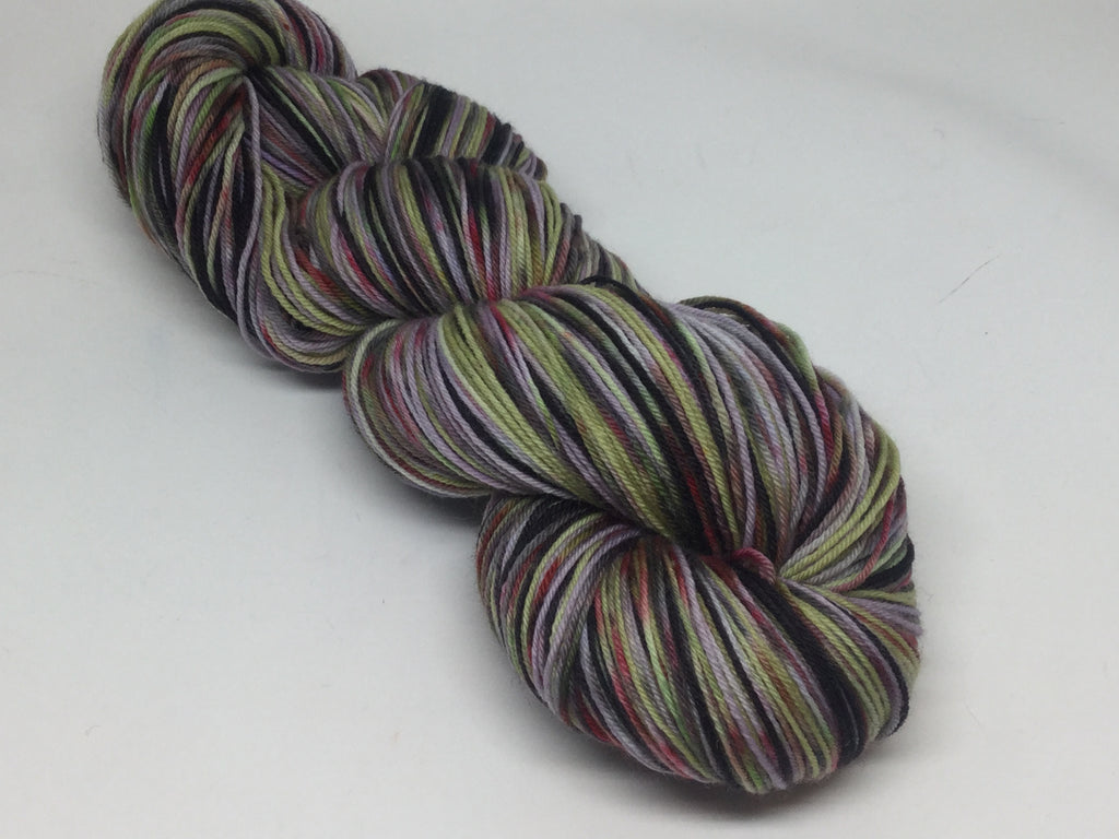 The ZomMistress of Evil Six Stripe Self Striping Yarn