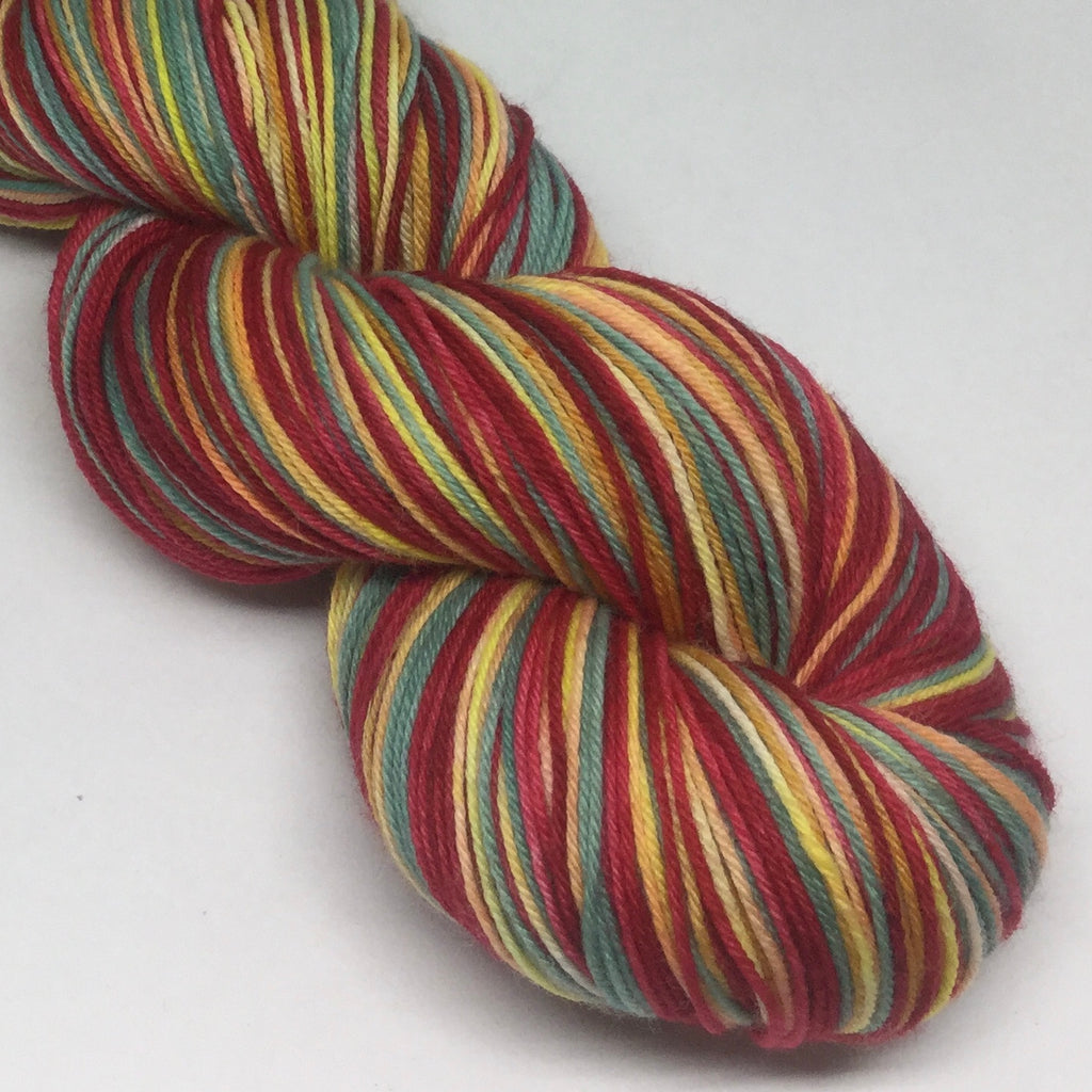 Morning Mimosas Three Stripe Self Striping Sock Yarn