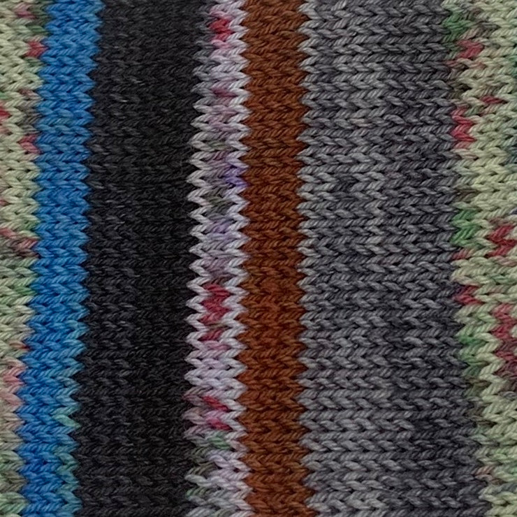 John Snow and ZomBody Ygritte Eight Stripe Self Striping Sock Yarn