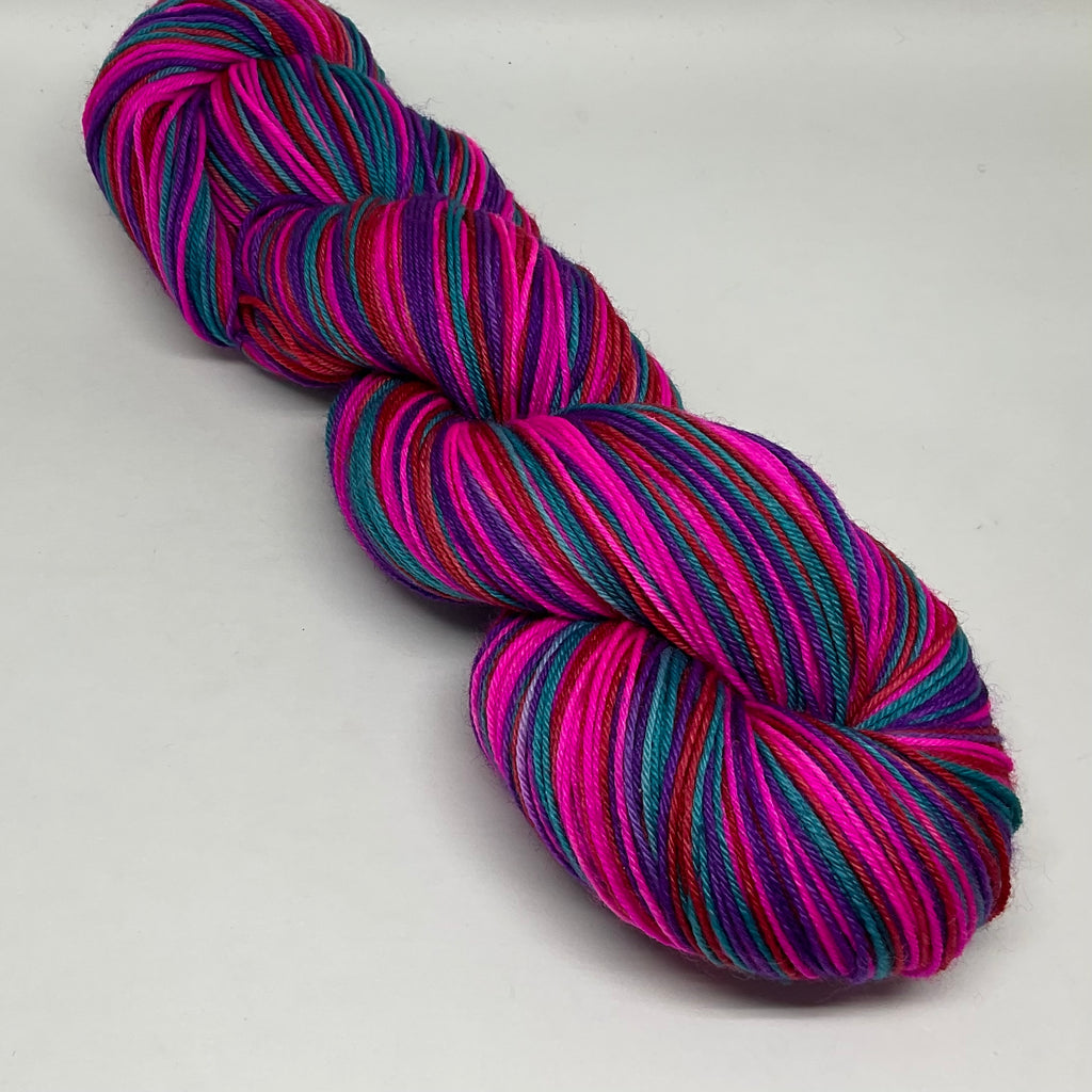 Ruby Four Stripe Self Striping Sock Yarn