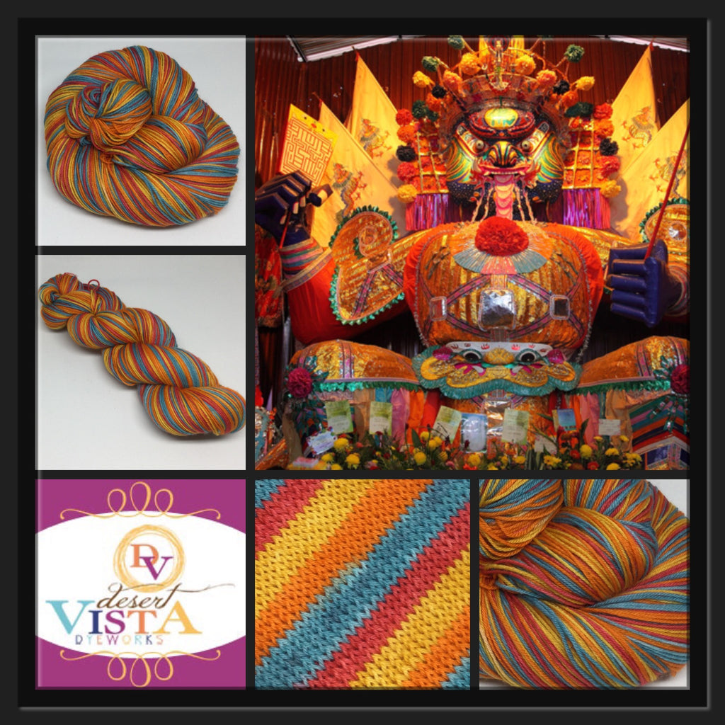 Hungry Ghost Festival Four Stripe Self Striping Yarn