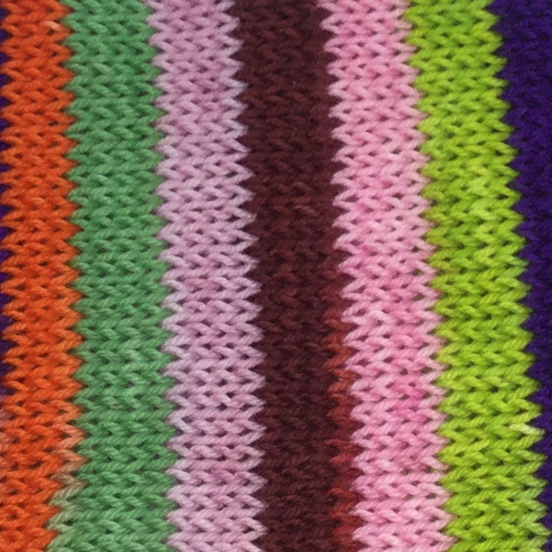 7 Years 7 Colors Seven Stripe Self Striping Yarn