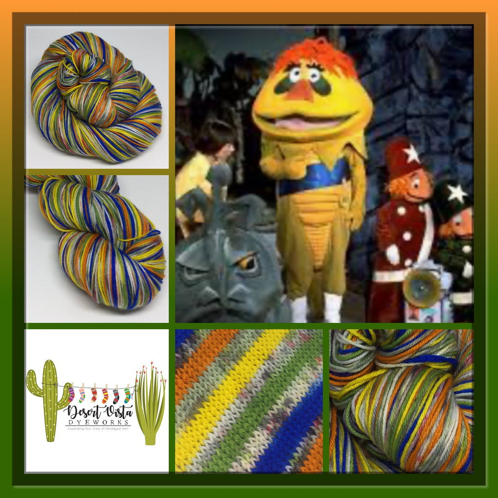 HR Puff n' ZomBody Eight Stripe Self Striping Yarn