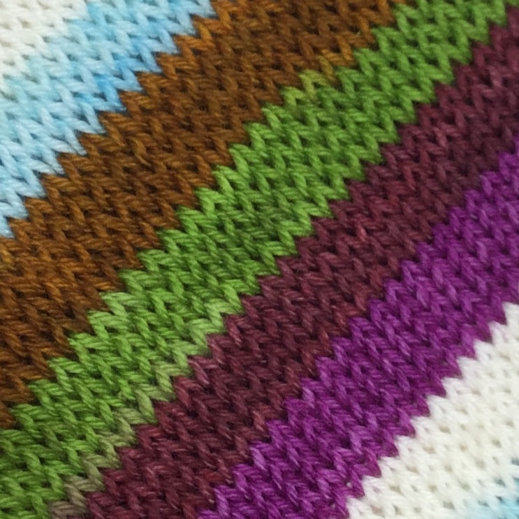 Heather in the Highlands Six Stripe Self Striping Yarn