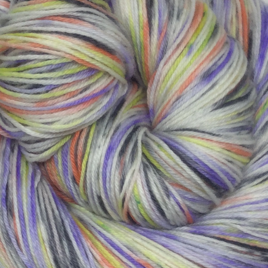 Halloween Confetti Five Stripe Self Striping Speckled Yarn