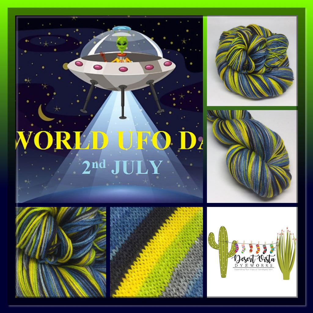 World UFO Day Six Stripe Self Striping Yarn
