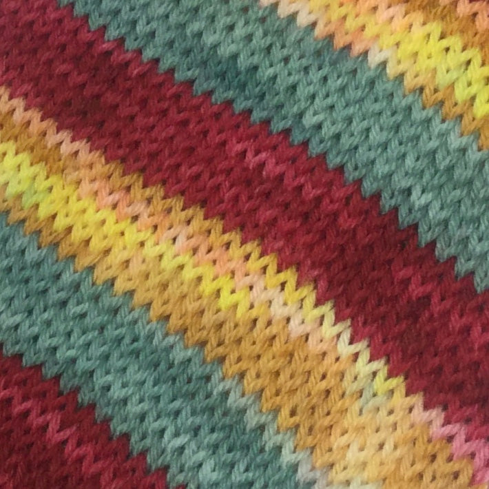 Morning Mimosas Three Stripe Self Striping Sock Yarn
