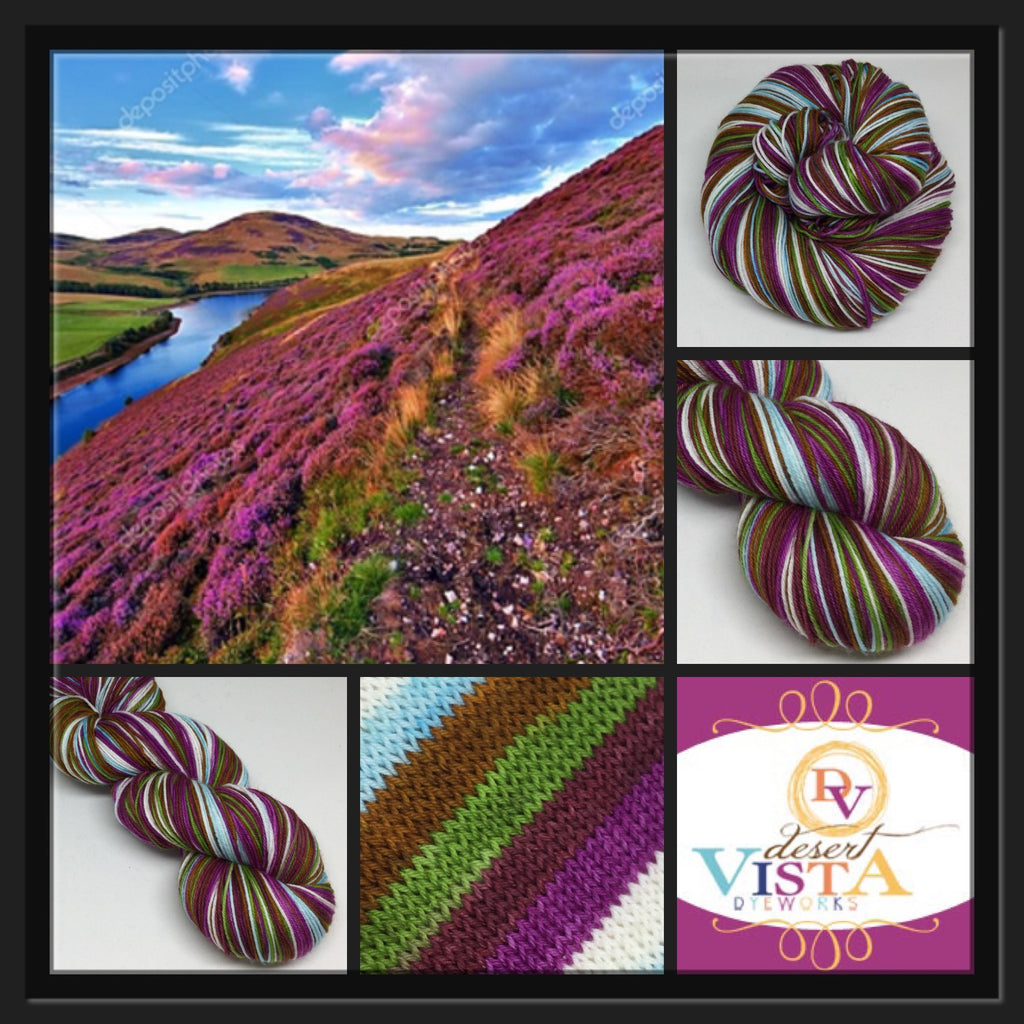 Heather in the Highlands Six Stripe Self Striping Yarn