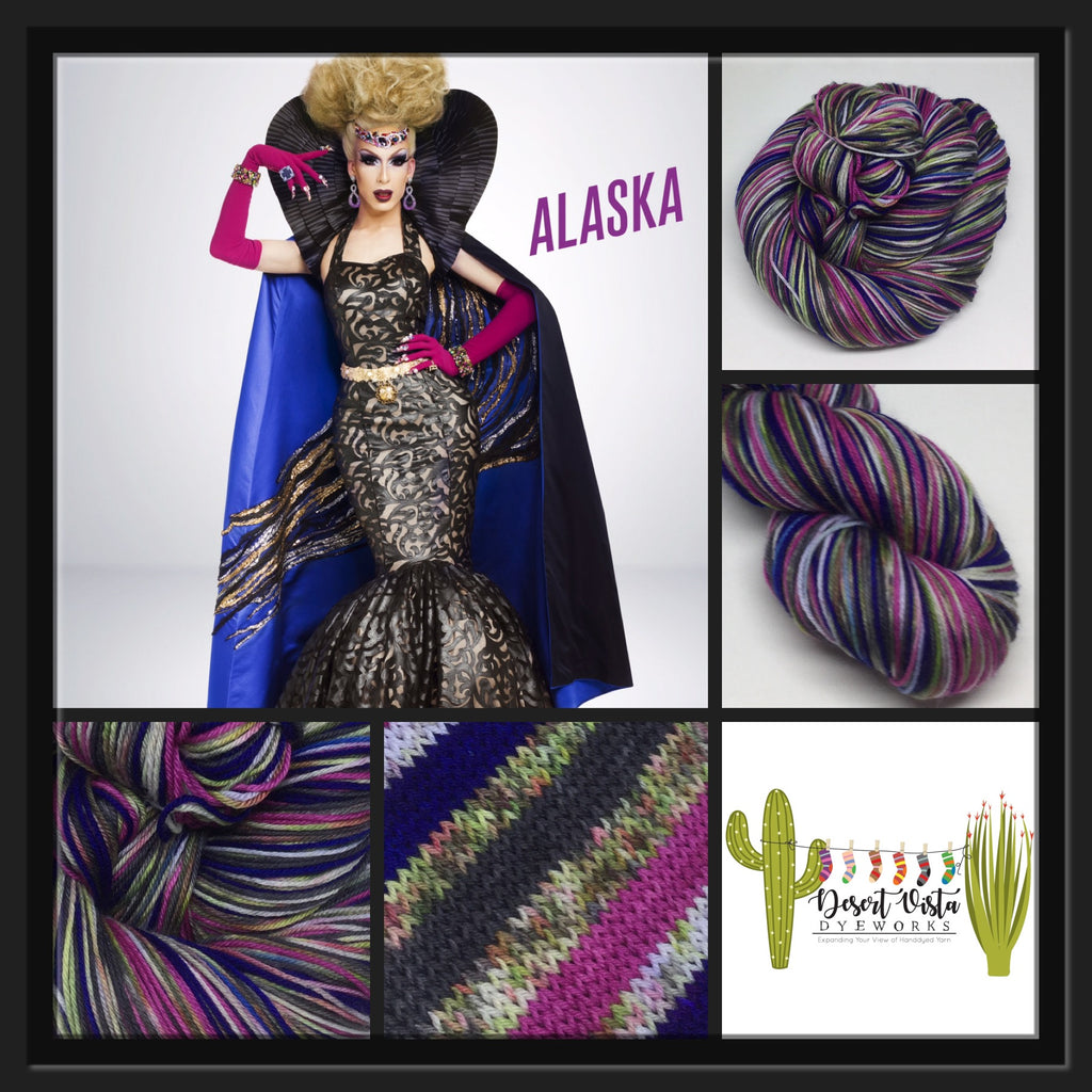 Alaska Thunder ZomBody Six Stripe Self Striping Yarn