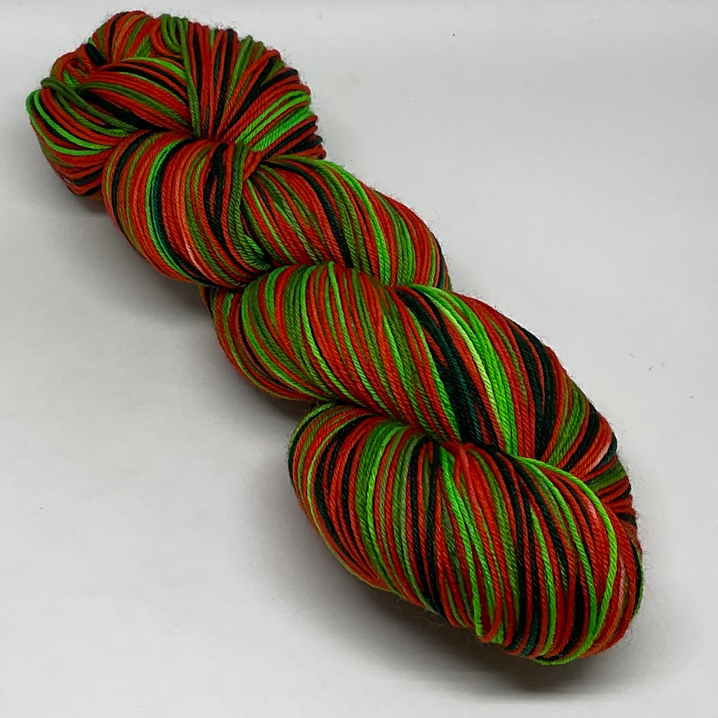 Red Eyed Tree Frog Six Stripe Self Striping Yarn