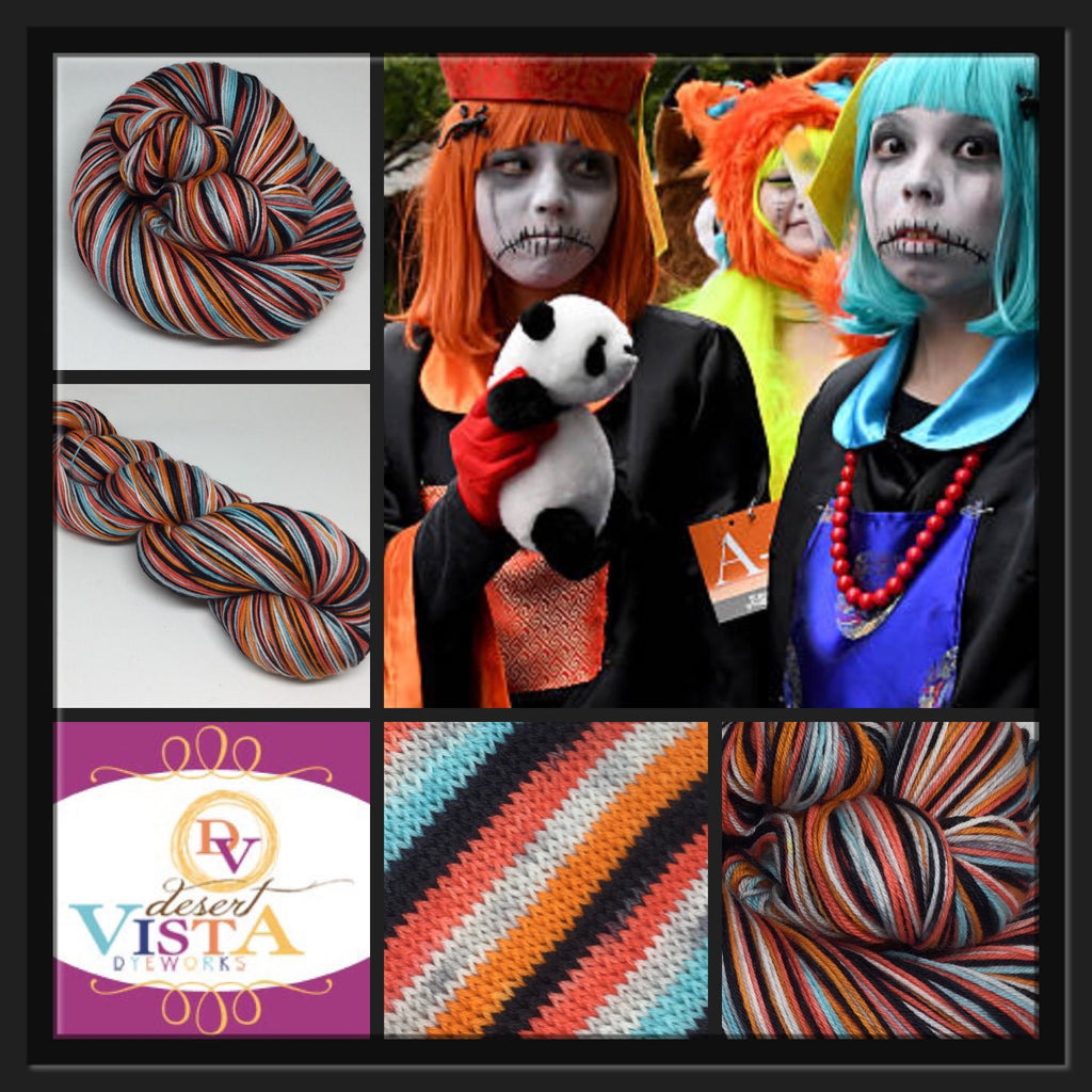 Kawasaki Halloween Parade Eight Stripe Self Striping Yarn