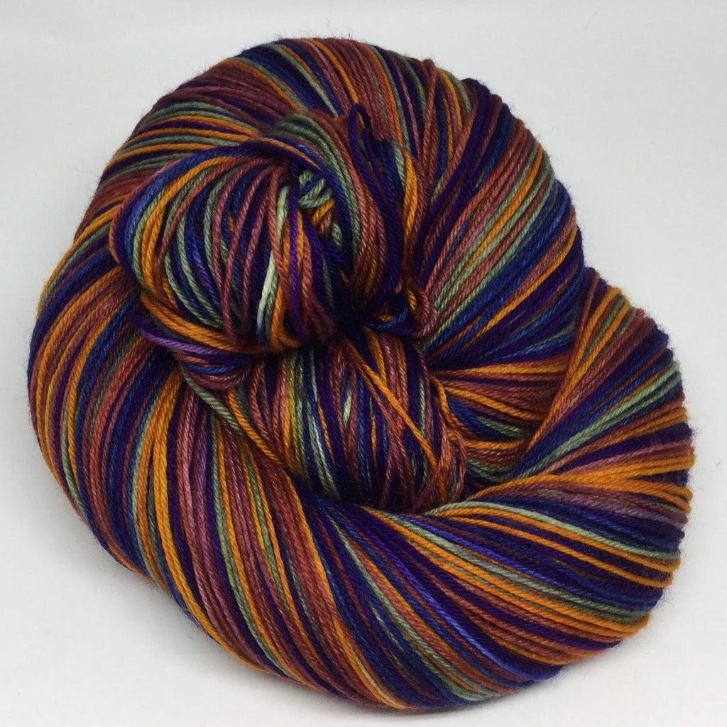 Autumn Rainbow Six Stripe Self Striping Yarn