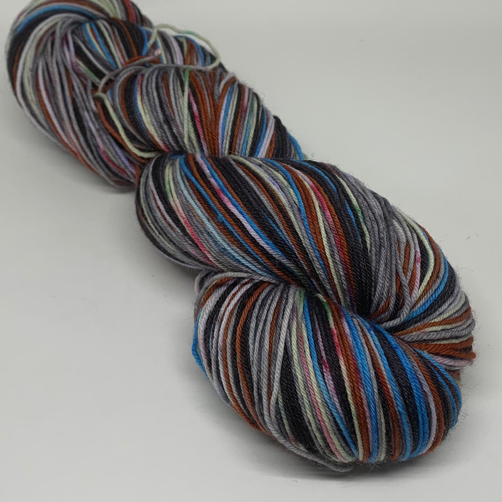 John Snow and ZomBody Ygritte Eight Stripe Self Striping Sock Yarn