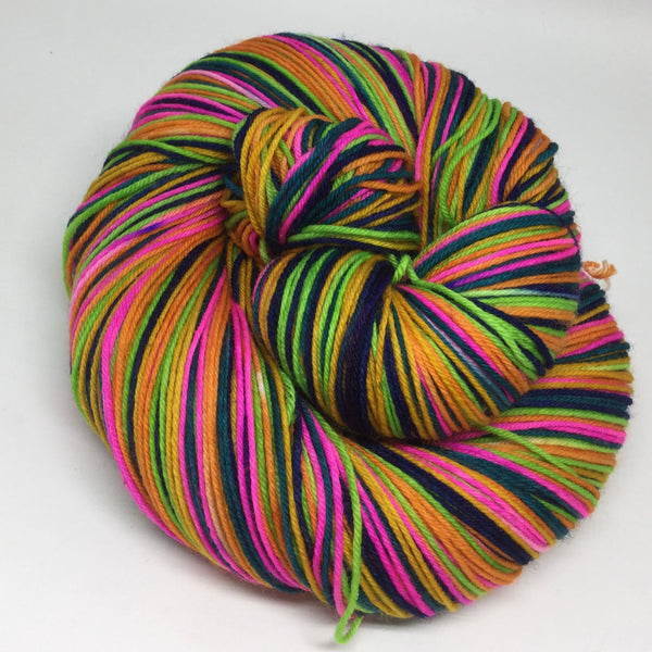 National Rollerskating Month Six Stripe Self Striping Yarn