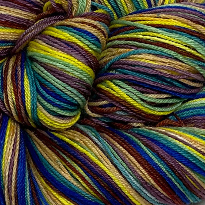 Stairs in the Sand Seven Stripe Self Striping Sock Yarn