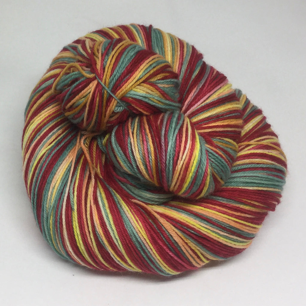 Morning Mimosas Three Stripe Self Striping Sock Yarn