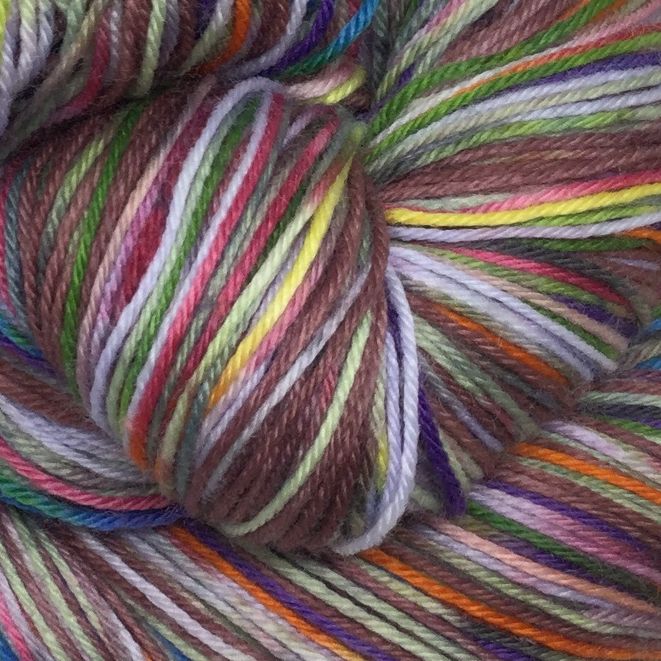 The Chocolate ZomBody Factory Four Stripe Self Striping Yarn