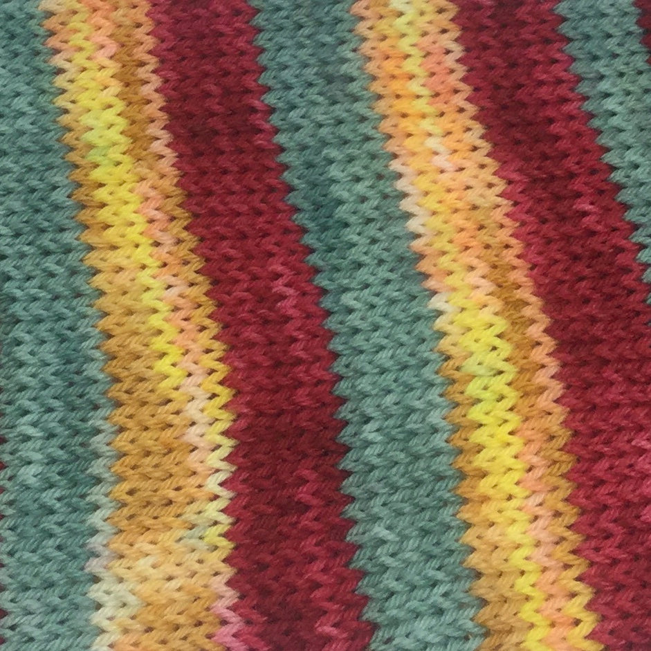 Morning Mimosas Three Stripe Self Striping Sock Yarn