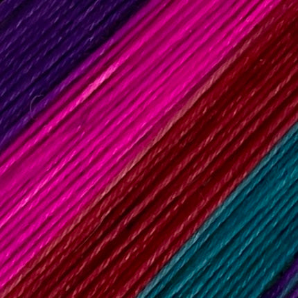 Ruby Four Stripe Self Striping Sock Yarn