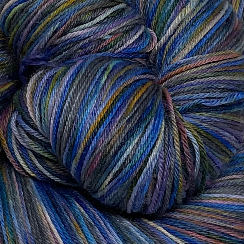 Steel Two Stripe Self Striping Sock Yarn