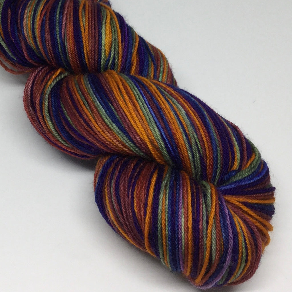 Autumn Rainbow Six Stripe Self Striping Yarn