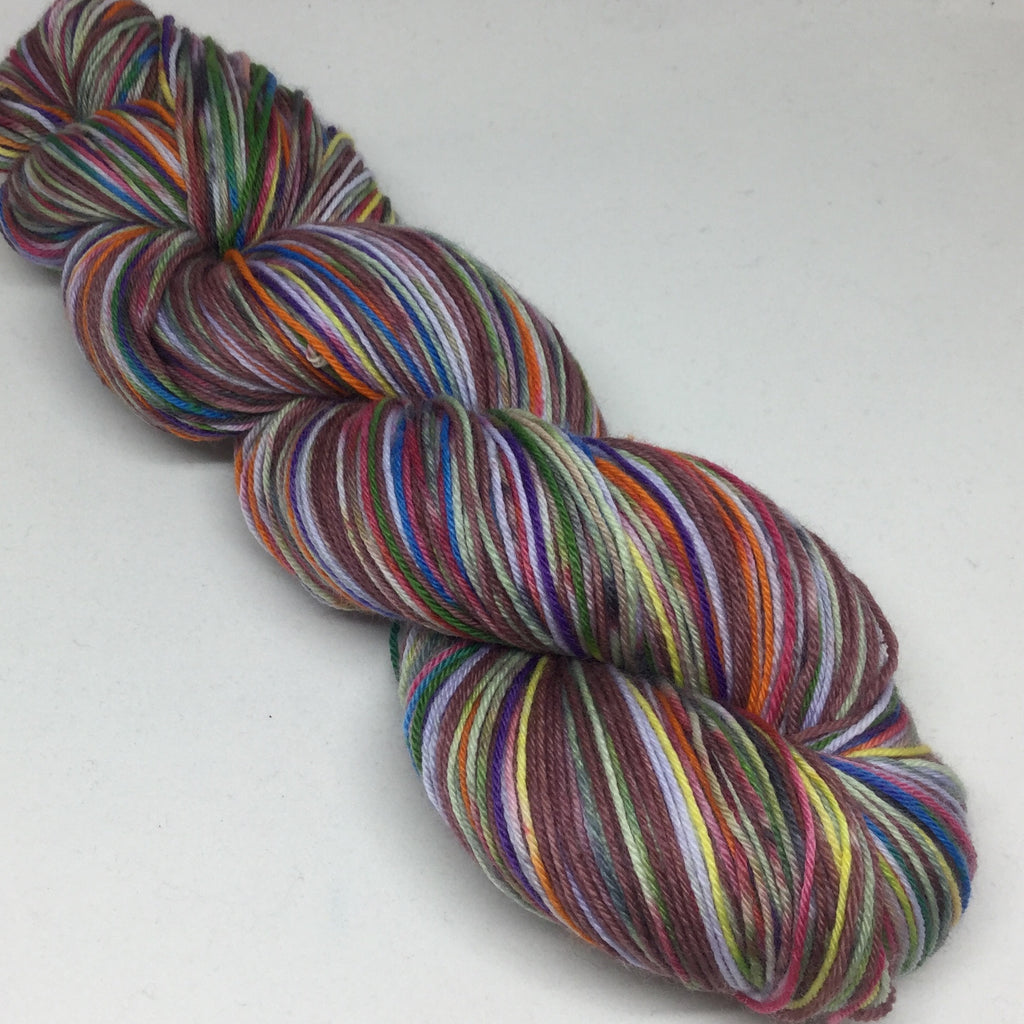 The Chocolate ZomBody Factory Four Stripe Self Striping Yarn