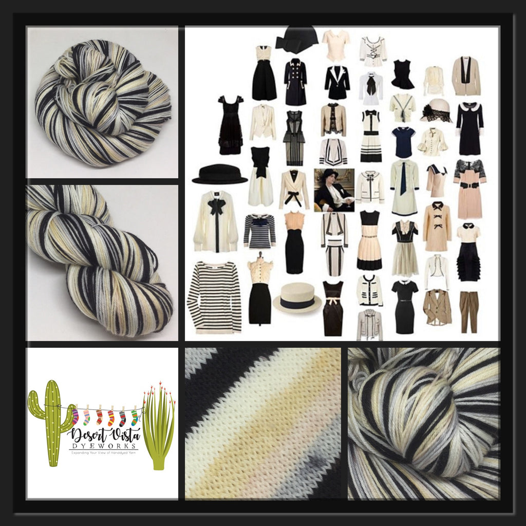 Vintage Chanel Five Stripe Self Striping Yarn