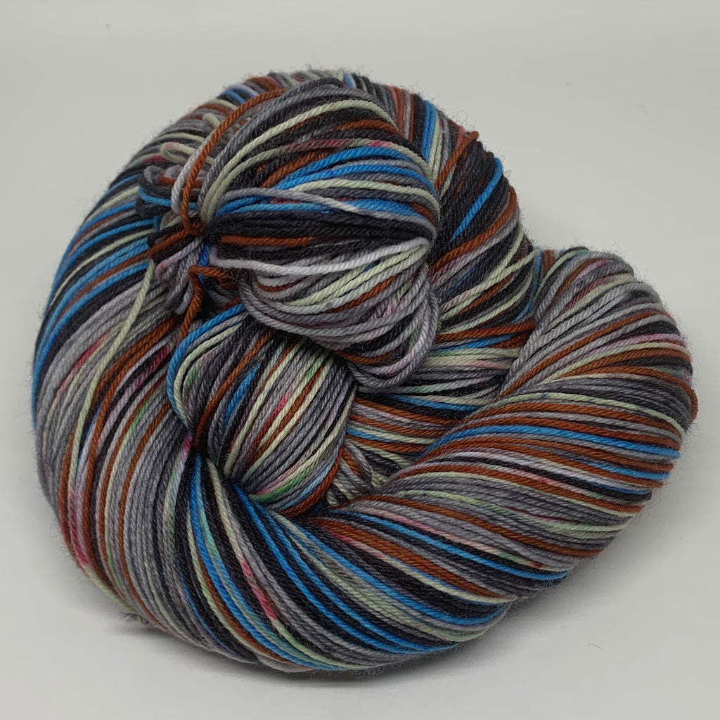 John Snow and ZomBody Ygritte Eight Stripe Self Striping Sock Yarn