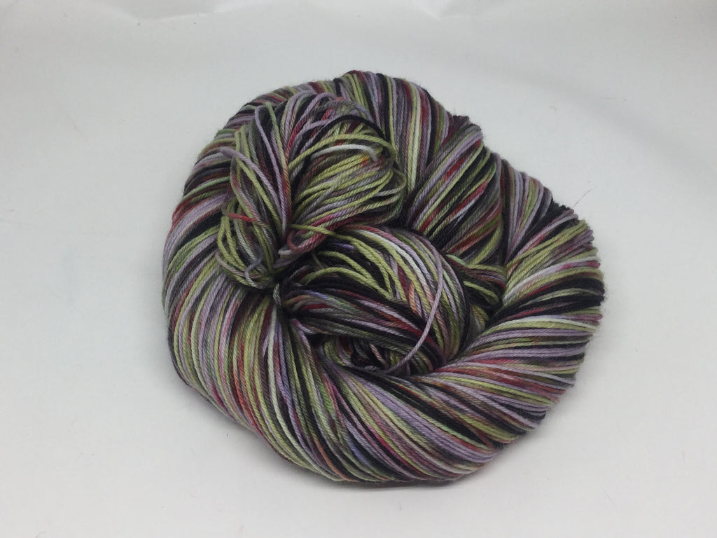 The ZomMistress of Evil Six Stripe Self Striping Yarn