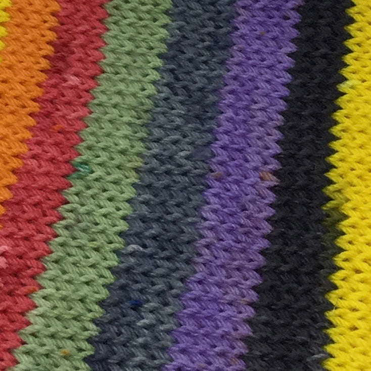 January Summer Seven Stripe Self Striping Sock Yarn