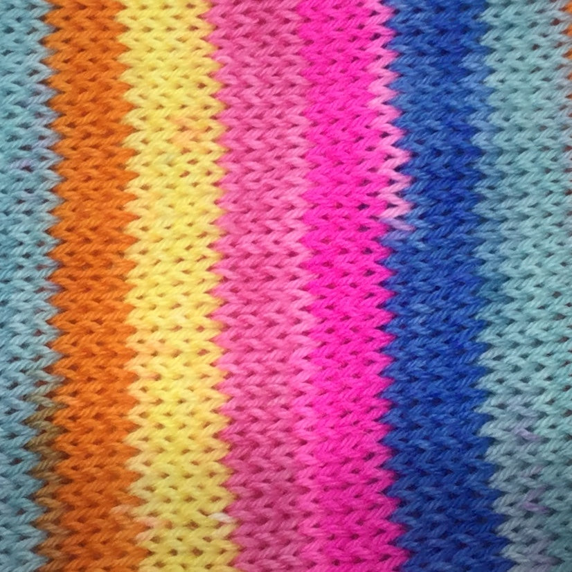 Caribbean Colors Six Stripe Self Striping Yarn