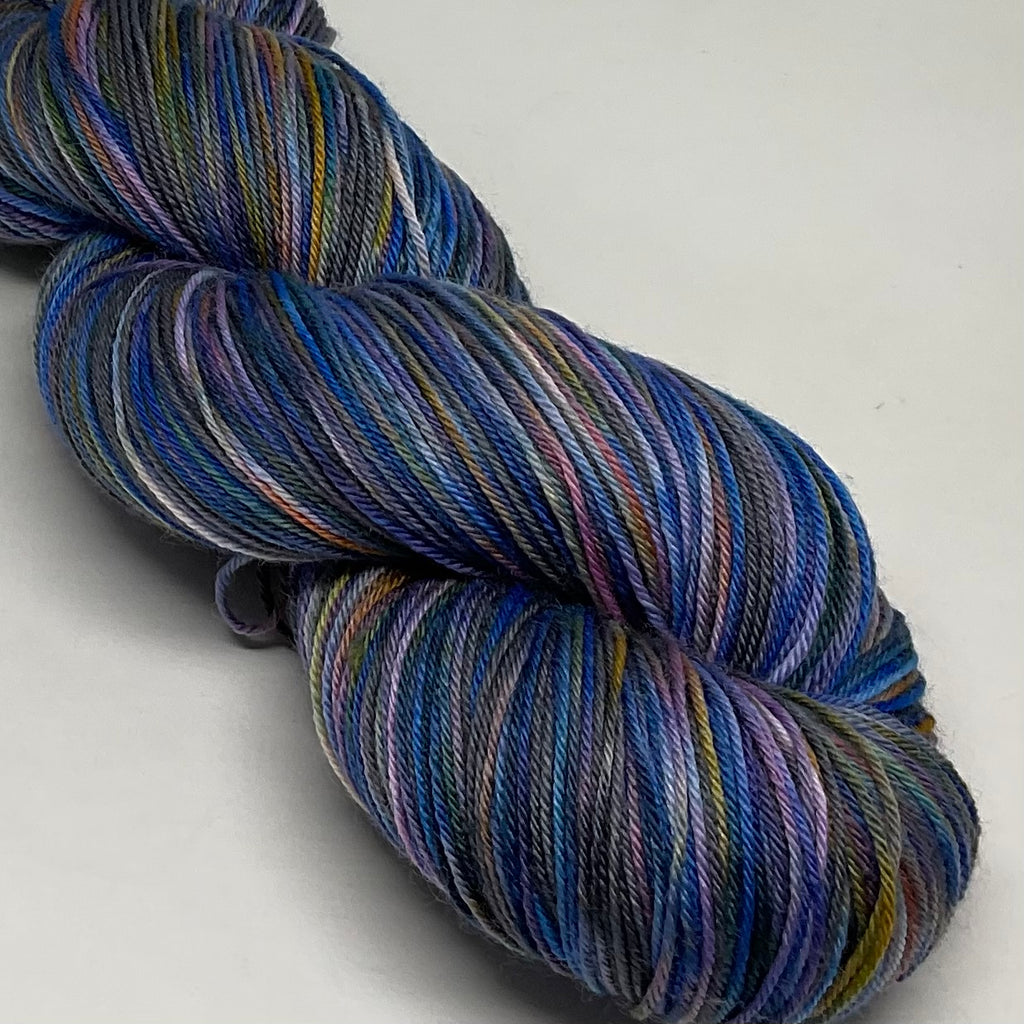 Steel Two Stripe Self Striping Sock Yarn