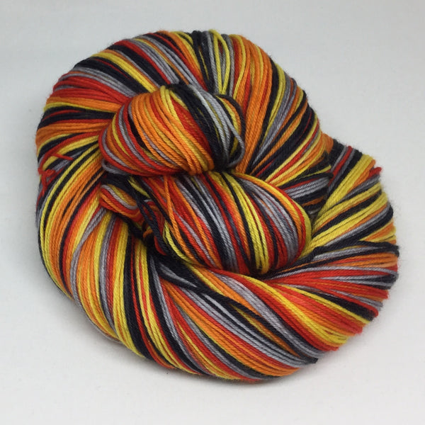 Marigold Skull Five Stripe Self Striping Yarn