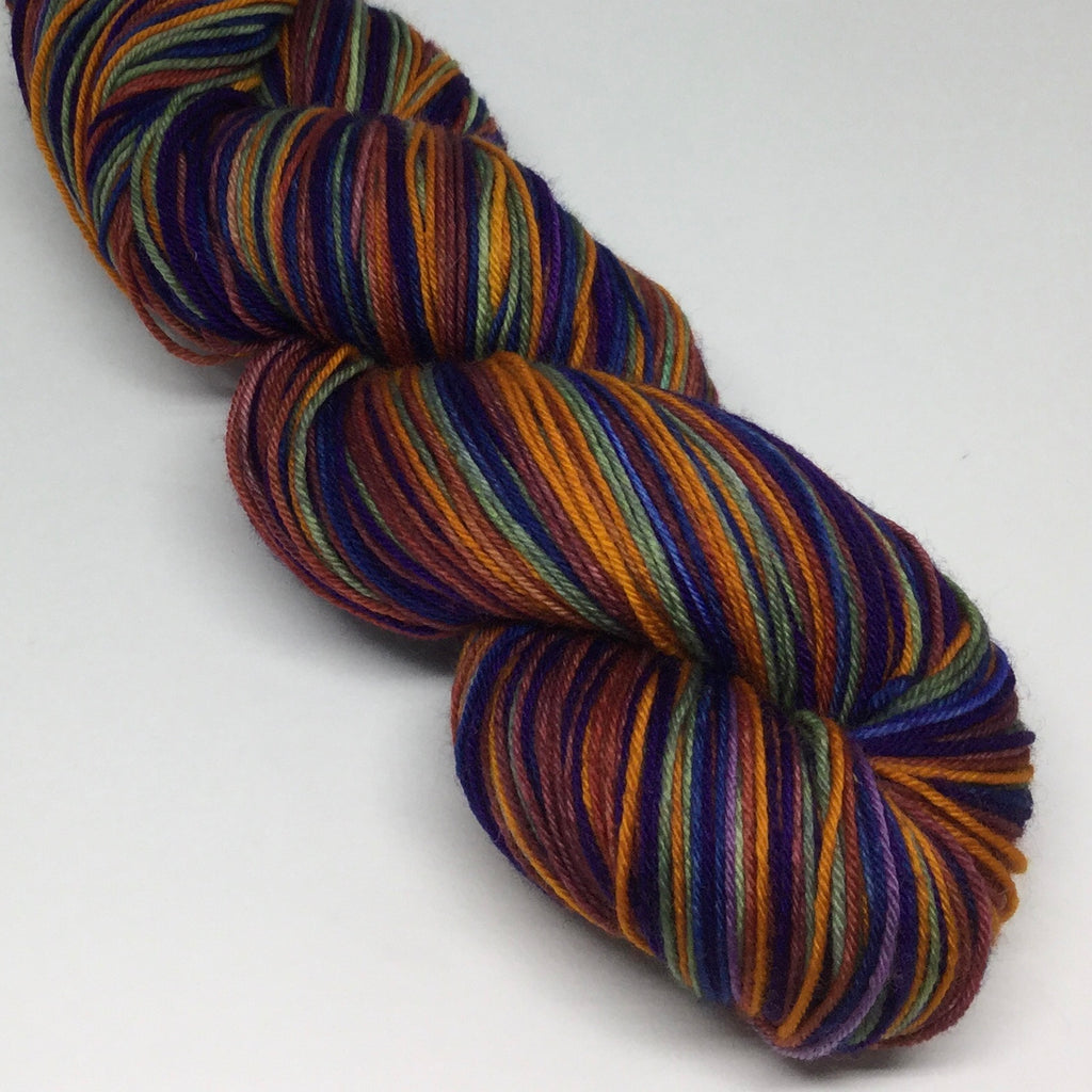 Autumn Rainbow Six Stripe Self Striping Yarn