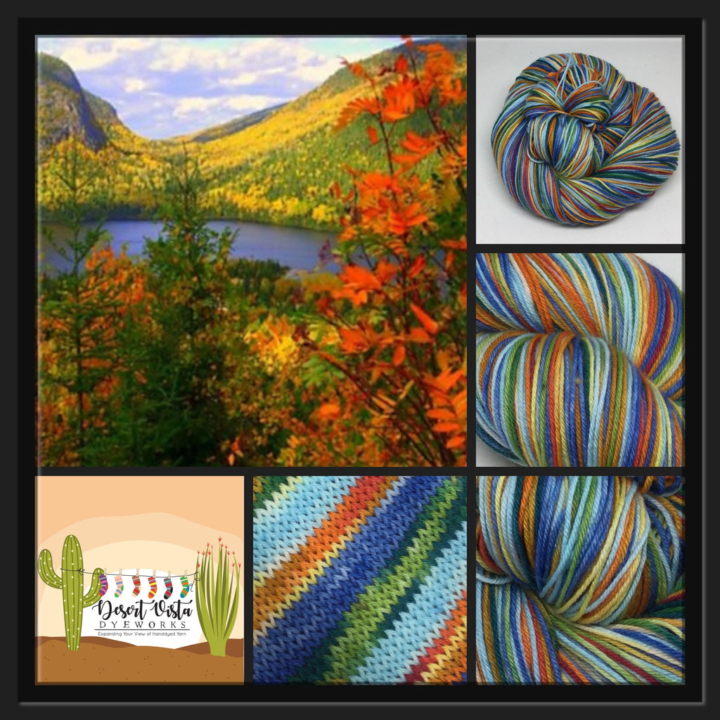 Saguenay Fjord Four Stripe Self Striping Yarn