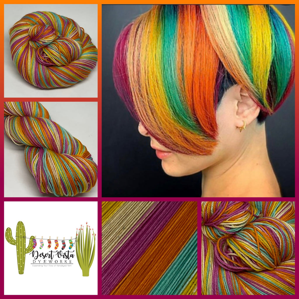 Rainbow Bob Five Stripe Self Striping Yarn