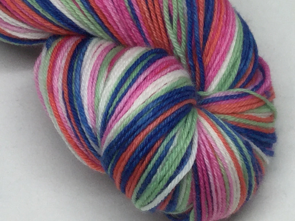 No Soggy Bottoms Six Stripe Self Striping Yarn