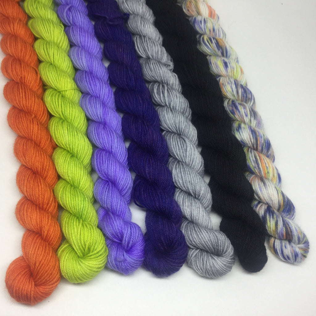 Halloween Mini Skein for Toes and Heel Set Approx. 700 yards