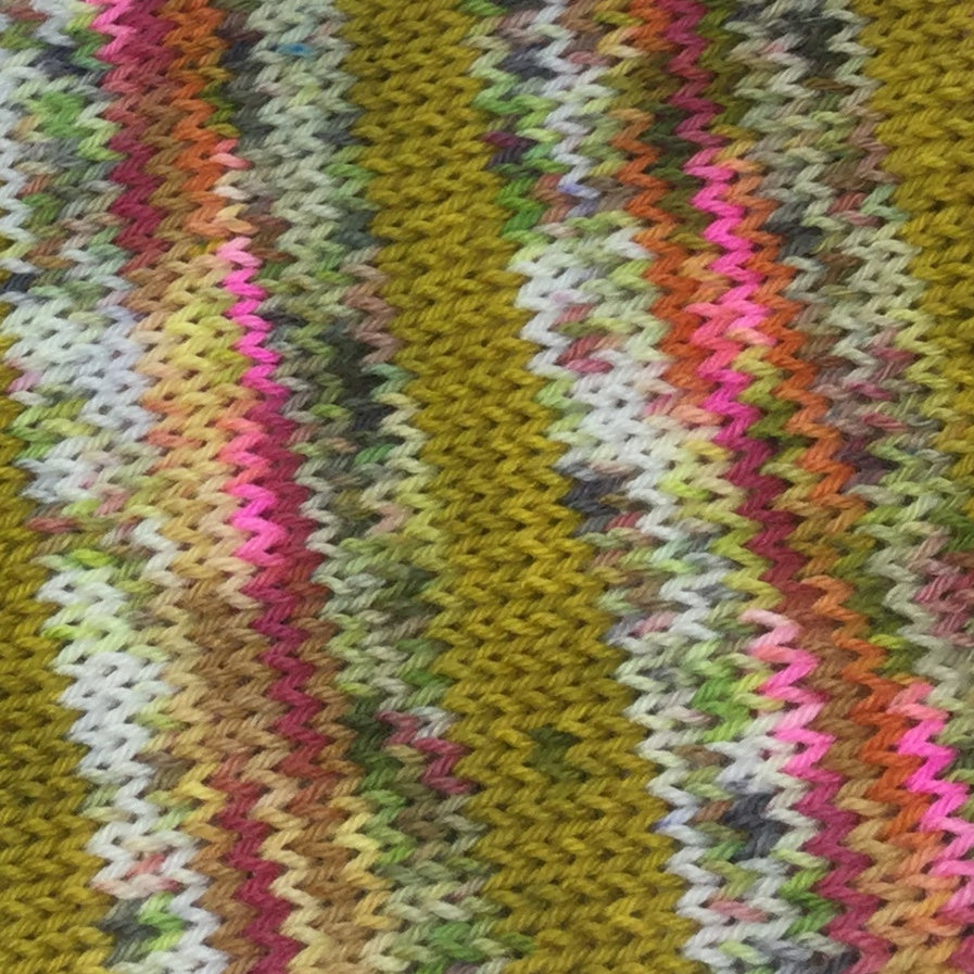 Sasha ZomBody Velour Four Stripe Self Striping Yarn