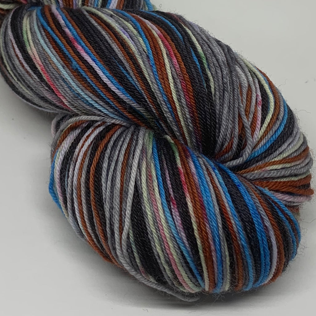 John Snow and ZomBody Ygritte Eight Stripe Self Striping Sock Yarn