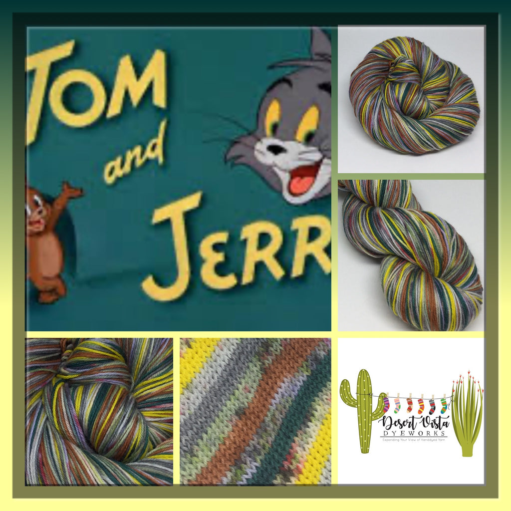 Tom and  ZomBody Jerry Eight Stripe Self Striping Yarn