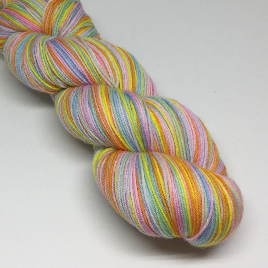 Spring Rainbow Six Stripe Self Striping Yarn