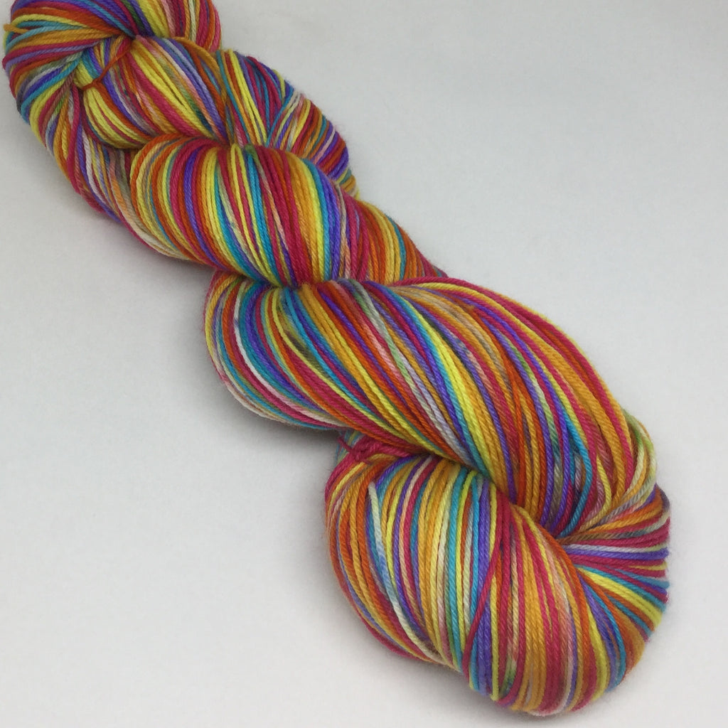Rainbow Jello Seven Stripe Self Striping Yarn