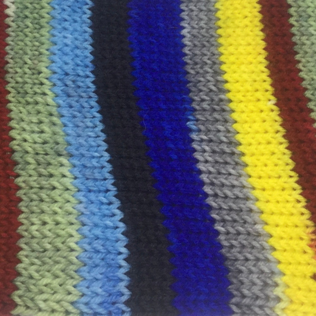 Happy Birthday, Dr. Seuss Seven Stripe Self Striping Sock Yarn
