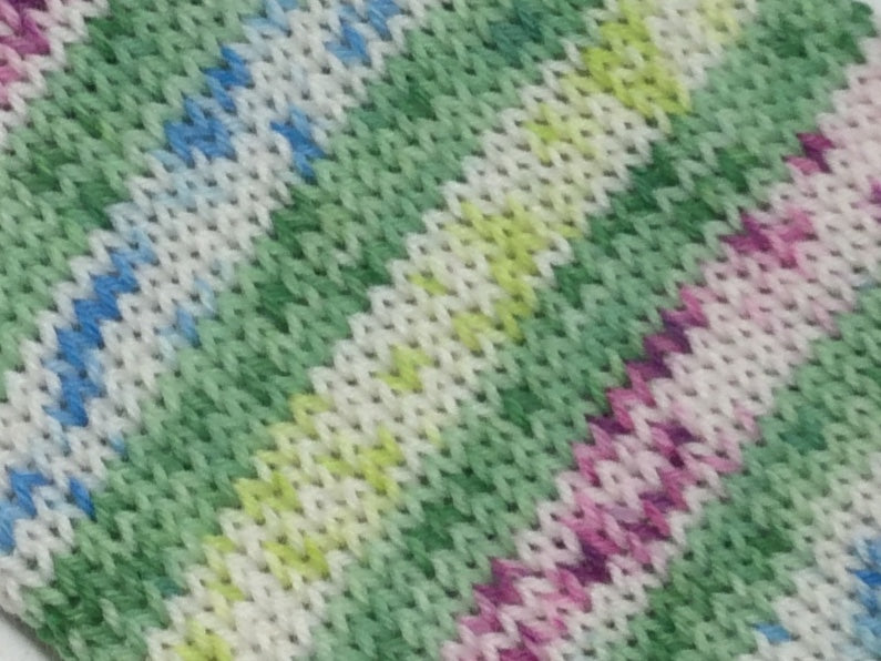 Crystal Ball Frap Six  Stripe Self Striping Yarn