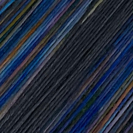 Steel Two Stripe Self Striping Sock Yarn
