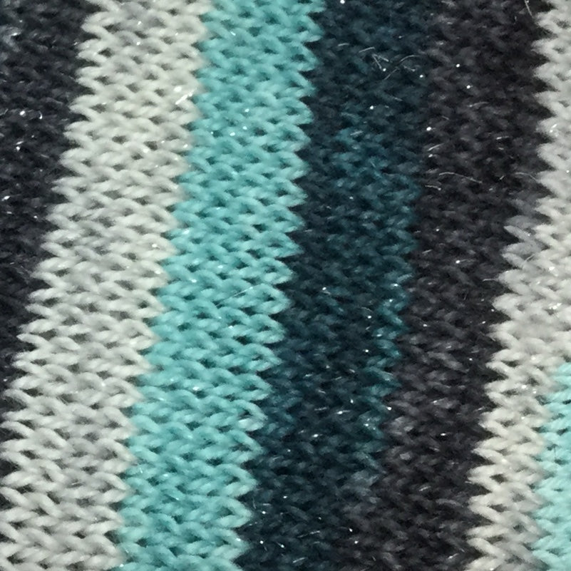 Hubbard Glacier Four Stripe Self Striping Sock Yarn